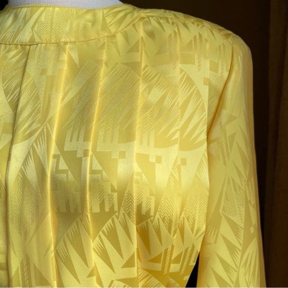 Vintage Hudson's Bay 1980s yellow dress size small - Picture 16 of 16